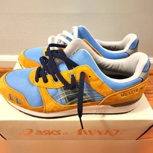Asics Awake NY Gel Lyte 3 Mens 12 Shoes Yellow Blue
